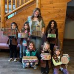 Photo courtesy Heidi Krzyworz/ Girls Scouts with Troop 45181 deliver cat scratchers they made from cookie boxes in March to the Olympic Peninsula Humane Societys Kitty City. Scouts, include, from back left, Sammy Nicholson, Lean Hanshaw, Skylar Krzyworz, Indira Reichner; front left, Ember Hanshaw, Malta Bushy, and Iris Carlquist-Bundy.