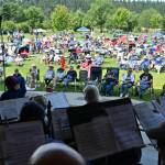 Photo by Richard Greenway/Sequim City Band
Concert-goers enjoy music from the Sequim City Band at the City of Sequims Independence Day celebration at the James Center for the Performing Arts in July 2023.