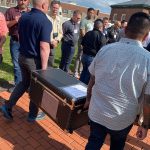 Photo courtesy Chris Turner
Flags for National Fallen Firefighters Memorial Weekend (set for May 4-5) were delivered on April 10 with a ceremonial bell ringing and bagpipe music to recognize fallen firefighters from 2023, including Sequims Capt. Chad Cate. A candlelight and memorial service will be livestreamed May 4-5.