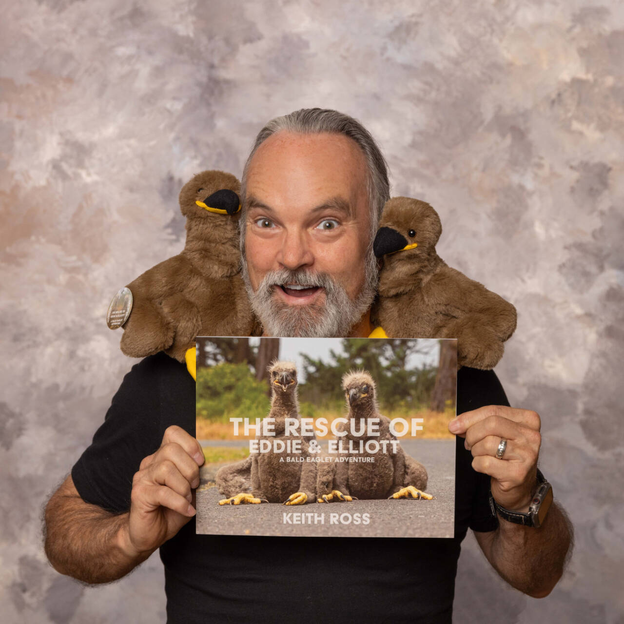 Photo courtesy of Keith Ross / Photographer/author/tour guide Keith Ross of Sequim will discuss his publication, The Rescue of Eddie & Elliott: A Bald Eaglet Adventure, and more with the Sequim Bay Yacht Club on May 8. The meeting is open to the public.