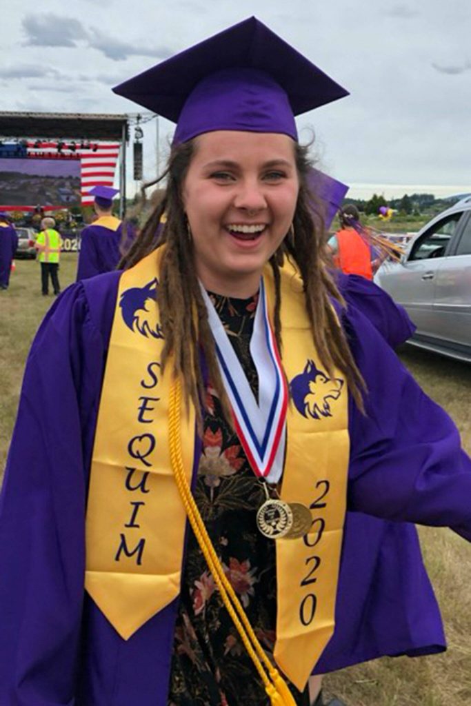 Photo courtesy Mary Lofstrom
Alissa Lofstrom, a 2020 Sequim High graduate, started an Interact Club mural in 2019 but had to stop due to the Covid-19 shutdown. She died in 2021 in a fall but past and current students finished the mural in her honor this school year.