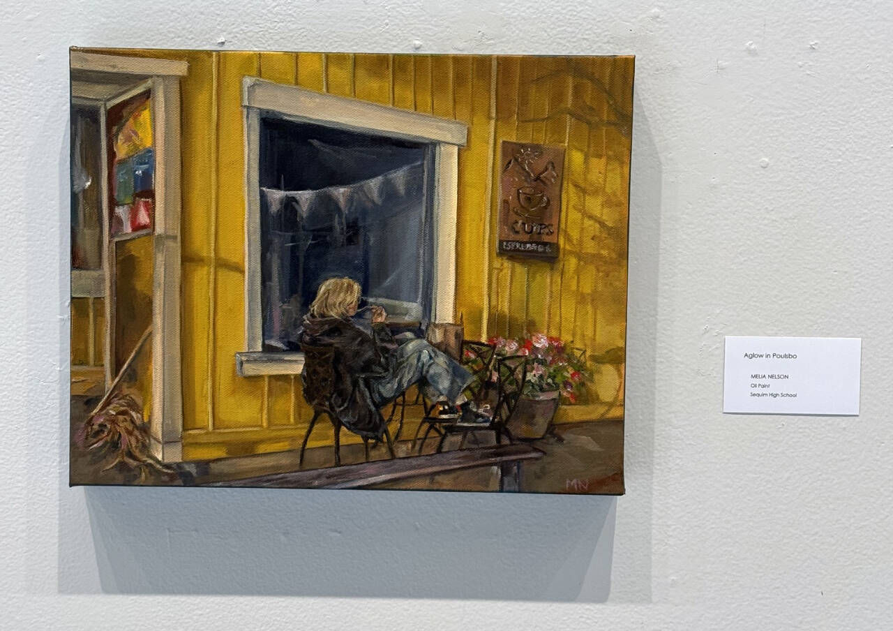 Photo courtesy of Peninsula College
Sequim High School student Melia Nelson earned Best of Show for Aglow in Poulsbo in the 2024 Olympic Peninsula High School Art Exhibition at Peninsula College.