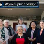 Sequim Gazette photos by Elijah Sussman / WomenSpirit Coalition staff members include, from left, Michelle Williams, Dee Koester, Diane Good (in back), Cheryl Neskahi Coan, Erin Lopez Neskahi and Laura Fierro.
