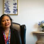 Sequim Gazette photo by Elijah Sussman / Beatriz Arakawa, Family Advocate Manager for the Lower Elwha Tribe in the new Sayu? X Wey Family Safety Center in Sequim on May 7.