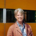Sequim Gazette photo by Elijah Sussman / Author John Vaillant stands in front of Peninsula College Library on April 30.