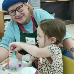 Photo courtesy of Marva Holmes
Find out why gardening is great for your young ones and how it can benefit them from Clallam County Master Gardener Marva Holmes at the Green Thumb Education Series presentation, Gardening with Young Children, held noon-1 p.m. on Thursday, May 23, at St. Andrews Episcopal Church in Port Angeles. Pictured is Holmes and Penelope Ray.