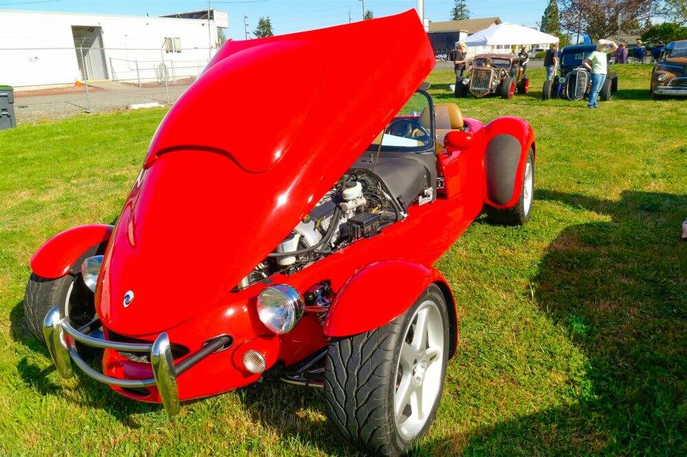 Photo by Bob Lampert / A rare sight  a 1998 Panoz AIV Roadster  is one of the eye-catchers at the at the Sequim Irrigation Festival Classic Car Show on Saturday.