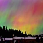 Photo by Keith Thorpe/Olympic Peninsula News Group
The aurora borealis, also known as the Northern Lights, illuminate the sky on Friday night into Saturday morning (May 10-11) at Hurricane Ridge in Olympic National Park south of Port Angeles. A G5 magnetic storm created conditions for the aurora to be visible to large portions of North America, including hundreds of people who ventured to the ridge to watch the geomagnetic spectacle. Space weather forecasters for the National Oceanic and Atmospheric Administration have left open the chance of additional auroras for the next several days based upon recent solar activity.