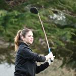 Sequim Gazette file photo by Michael Dashiell
Sequim High senior Ava Johnson, pictured here in a match against Bainbridge on March 21, placed 36th at the class 2A state tournament in Liberty Lake last week.