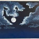 Photo courtesy of Olympic Christian School / Eighth-grader Lorellie Welch took first place at the Olympic Christian Schools 2024 Art Festival with Heavens at Night.