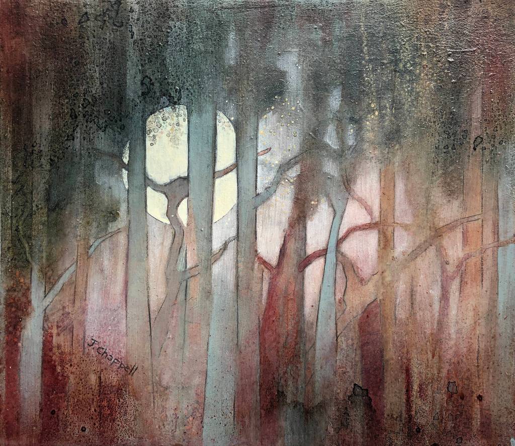 Artwork courtesy of Blue Whole Gallery / When All the Children Sleep by Jeannine Chappell, a featured artist at the Blue Whole Gallery in July.