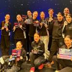 Photo courtesy of Erica Edwards
Members of competitive dance teams from The Dance Center by Erica Edwards in Sequim celebrate strong finishes at the Spotlight Dance Cup in Seattle earlier this year.