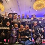 Photo courtesy of Erica Edwards / Members of competitive dance teams from The Dance Center by Erica Edwards in Sequim celebrate strong finishes at a competition earlier this year.
