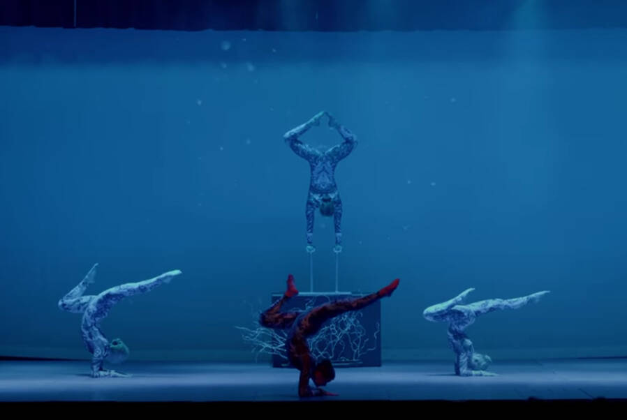 Photo courtesy of Sequim Acrobatics / Performers with Sequim Acrobatics wow the audience with Neverland in 2023. The group presents Pandora on June 21-22.