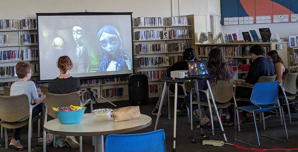 Photo courtesy of North Olympic Library System
Teens can enjoy a movie, pizza and snacks after hours at the Sequim Library. The next Teen Movie Night is June 28, when NOLS will screen The Super Mario Bros. Move.