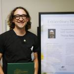 Photo courtesy of Olympic Medical Center
Thomas Batey, a short stay nurse at Olympic Medical Center, was recently presented with a DAISY Award for Extraordinary Nurses.