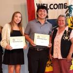 Photo courtesy of Olympic Peninsula Sequim Chapter 74 of the International Footprint Association
Pictured, from left, are: Sandra Strafford, president of the Olympic Peninsula Sequim Chapter 74 of the International Footprint Association; Savannah Sharp, Ayden Holland; and, chapter co-chairs Cindy Reandeau and Maura Mattson.