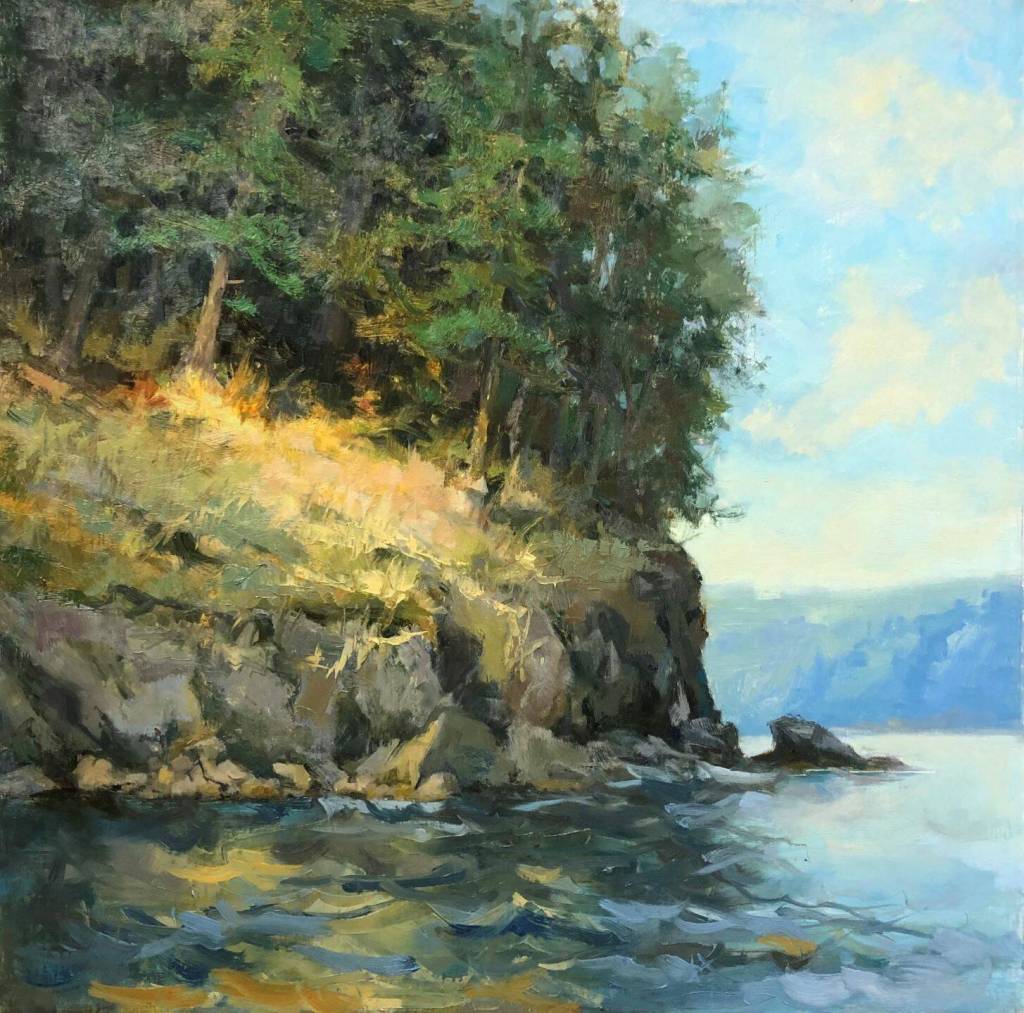Artwork courtesy of Joyce Hester / San Juan Wonder by Joyce Hester, a featured artist at the Plein Air Inspirations exhibit at the A. Milligan Art Studio & Gallery during the First Friday Art Walk Sequim on July 5.