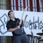 Sequim Gazette photo by Michael Dashiell
Guitarist Brandon Bettger of SuperNostalgic tears into a solo at the City of Sequims Independence Day celebration on July 4.
