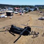 Photo by Jeff Rasco / A bird's eye view from an aerial drone photo shows a flurry of activities at the 2022 Unity of Effort event.