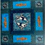 Photo courtesy Sunbonnet Sue Quilt Club/ Salish Sea is this years raffle quilt for the Sunbonnet Sue Quilt Club. Raffle tickets will be on sale at the clubs show July 19-20 in Trinity United Methodist Church in Sequim. Itll also be on display at A Stitch in Time Quilt Shoppe, 225 E. Washington St., before and after the show until all raffle tickets are sold. The winner will be drawn on Dec. 11.