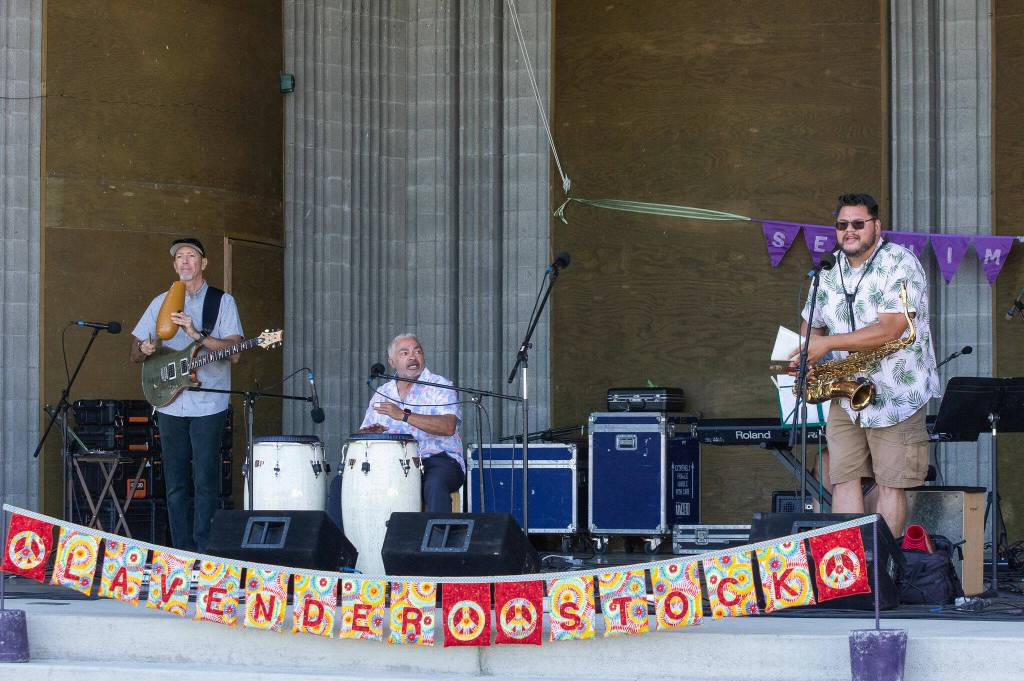 Sequim Gazette file photo by Emily Matthiessen/ Music returns to the James Center for Performing Arts stage for the Sequim Lavender Festivals Lavenderstock free music offering. The opening ceremony beings at 11 a.m. Friday, July 19 in Carrie Blake Community Park.