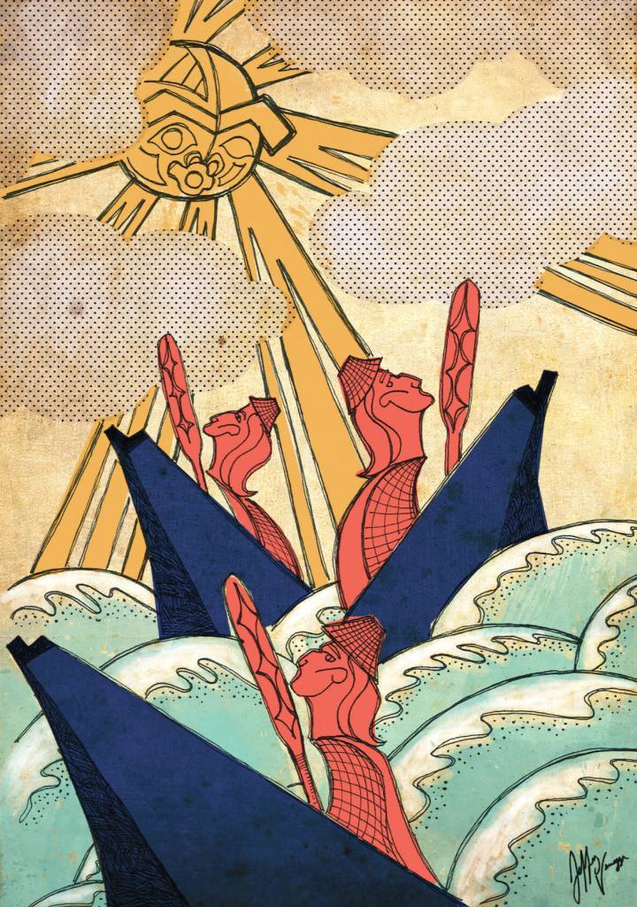 Artwork courtesy of Music on the Strait
At left: The late Jeffrey Veregge created poster art for this years Music on the Strait festival.