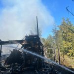 Photo by Paul Lang, CCFD3/ A house is deemed a total loss after a fire erupted on July 10 off Palo Alto Road.