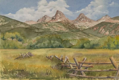 Artwork courtesy of Jolene Sanborn / High Country Meadow by Jolene Sanborn, one of the featured artists at the Blue Whole Gallery in August.