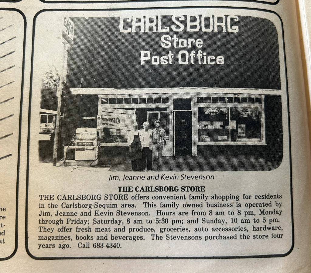 Sequim Gazette photo by Matthew Nash/ This vintage The Whos Who magazine features the Carlsborg Store.