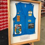 This frame honors the memory of long-time Sequim Walmart employee Lynie Staus who passed away in May after a battle with cancer. He was a great asset to this company and this community, said his friend and coworker John-Paul Davis.