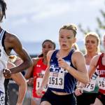 Photo by Joshua Beam
Riley Pyeatt (1513), a 2022 Sequim graduate and state track champion in two events, is pictured running for Abilene Christian at the Western Athletic Conference championships in the 800 meters earlier this year. She recently transferred to Washington State University.