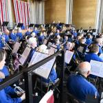 Photo by Richard Greenway/Sequim City Band / Sequim City Band musicians are on stage awaiting the start of the 2024 Independence Day concert in July.