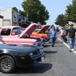 Sequim Gazette photo by Michael Dashiell / The seventh-annual Sequim Prairie Nights car show and shine draws hundreds of visitors to downtown Sequim on Aug. 10. The event, featuring some of the top classic cars, trucks and motorcycles in the region, raises funds for scholarship to students typically going into the fields of automotive technology/collision repair, welding, or other construction trades.