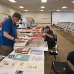 Sequim Gazette photo by Michael Dashiell / Visitors enjoy the 2024 Strait Stamp Show at the Guy Cole Event Center on Aug. 10.