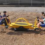 Greywolf Elementary now hosts a We-Swing, a four-seat swing for all ages and abilities.