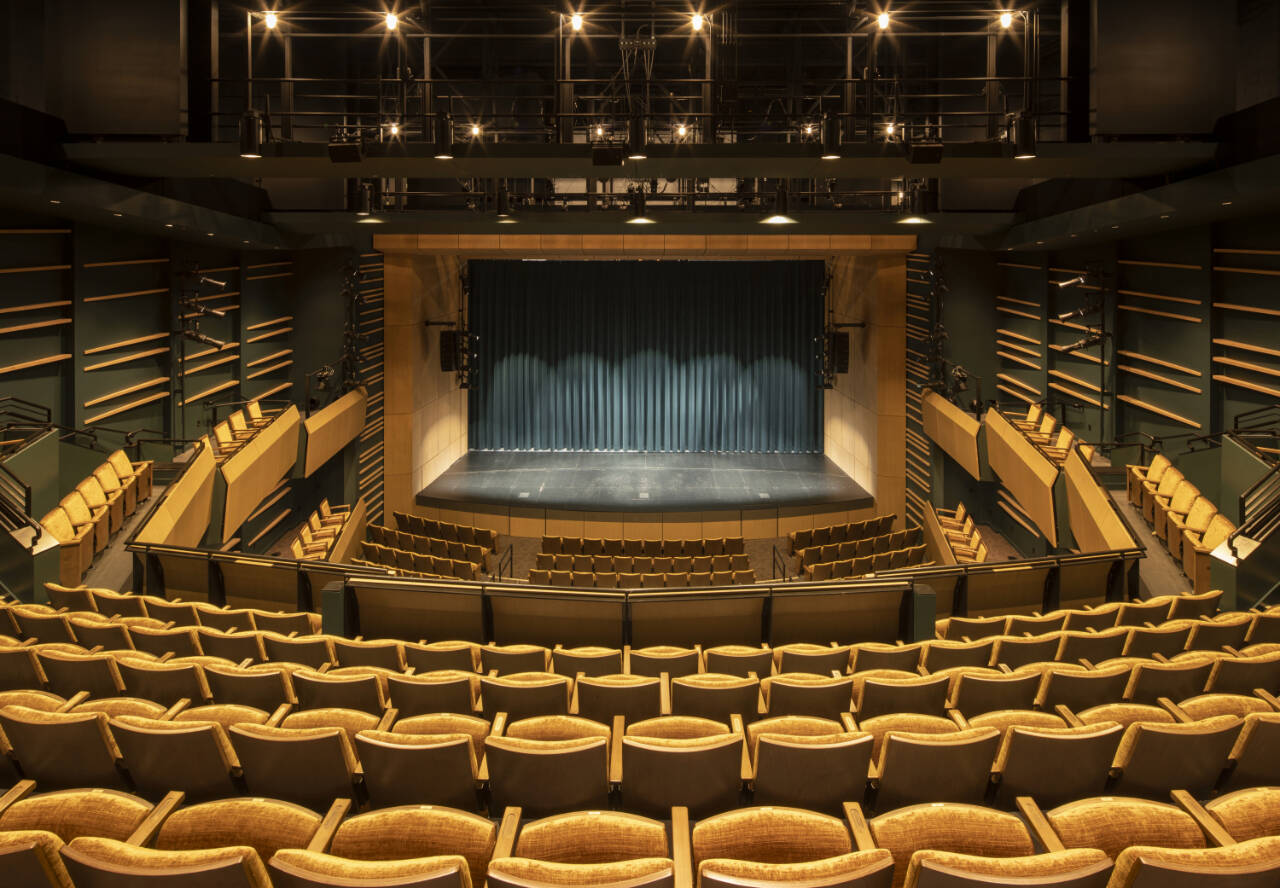 Photo by Lara Swimmer/Esto / The Donna M. Morris Theater at Field Arts & Events Hall hosts a number of international, national and regional artists in the recently announced 2024-25 season.