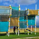 Photo courtesy Danielle Patterson, Allplay Systems/ The Wagga Wagga playground by Berliner at King Kamehameha III Elementary Schools temporary site is the first of its kind installed in the world. Its donation was coordinated by Danielle Patterson of Sequim, who has coordinated and installed more than 100 playgrounds on the Hawaiian Islands.