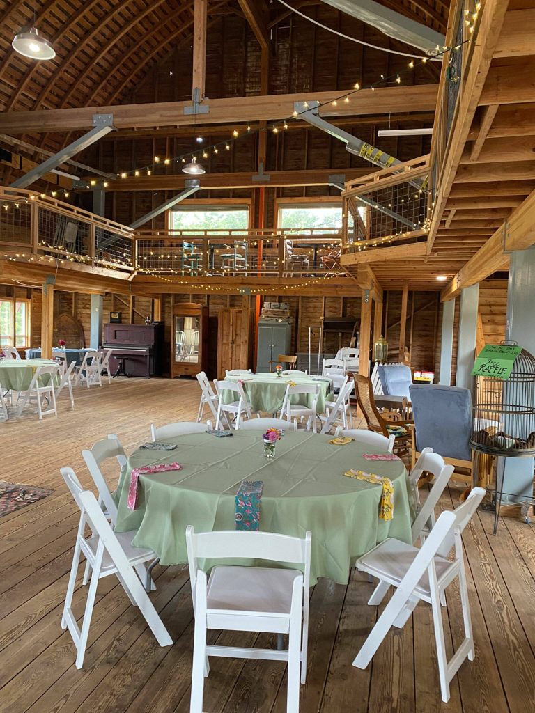 Photo courtesy Mary Beth Holladay/ More than 50 people attended the 90th birthday of the historic Cline Barn on Sept. 2 in Dungeness.