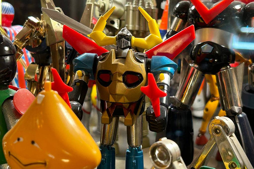 Sequim Gazette photo by Matthew Nash/ Gaiking the super robot was a toy that Corey Edwards, founder of the Olympic Peninsula Toy and Collectibles Show, said was one of the first toys he started collecting as an adult and led him to collecting toy robots and monsters.