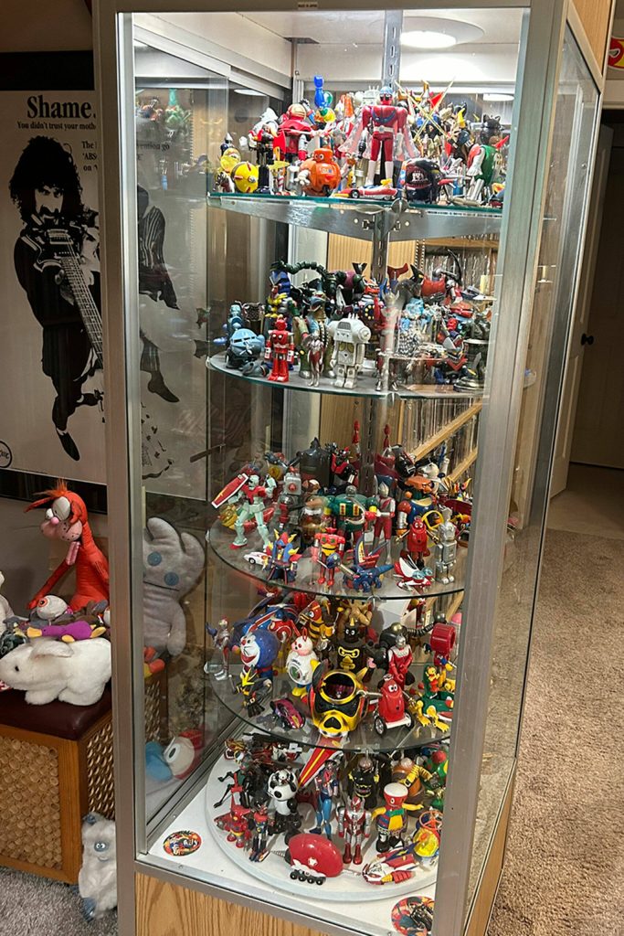 Sequim Gazette photo by Matthew Nash
The office space for Corey Edwards, founder of the Olympic Peninsula Toy and Collectibles Show, has a ton of rarities and oddities, including 1970s and 80s die-cast robots.