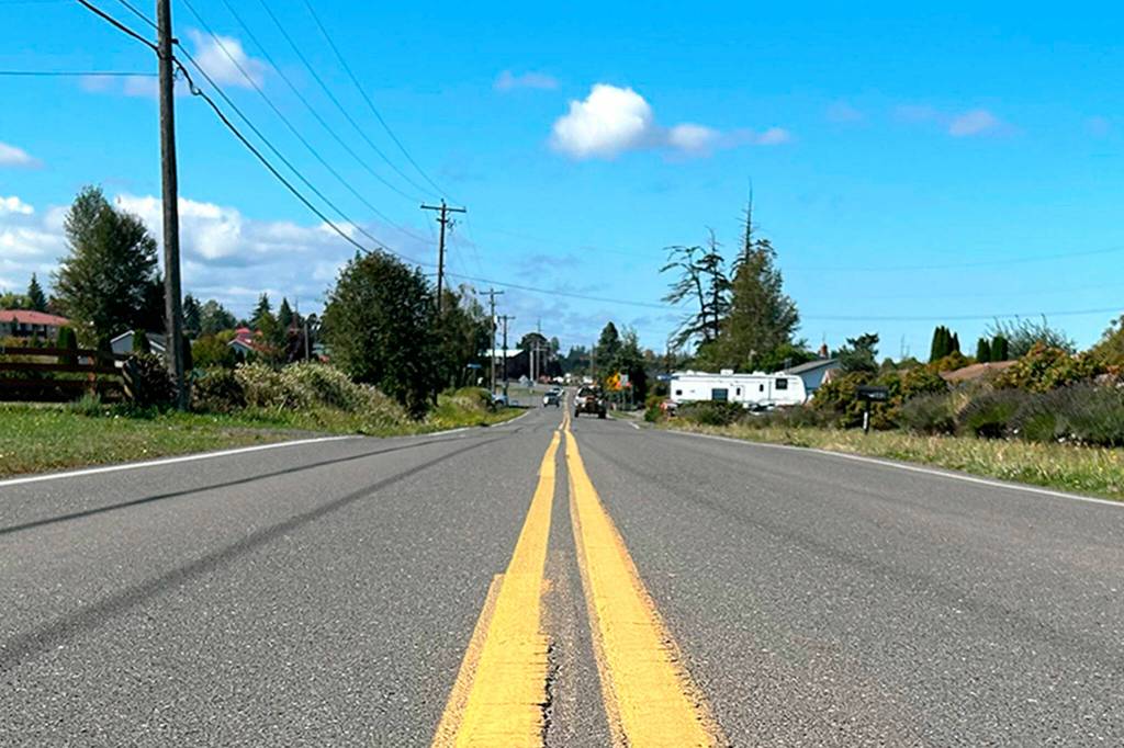 Sequim Gazette photo by Matthew Nash/ So far City of Sequim staff extended no passing lanes on West Sequim Bay Road to deter bad driving behavior near a 20 mph zone, and theyve ordered more signage to place along the road in hopes to slow drivers down.