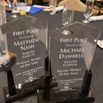 Sequim Gazette staff photo / Sequim Gazette reporter Matthew Nash earned Feature Writer of the Year and Gazette editor Michel Dashiell earned Sportswriter of the Year in the 2024 Better Newspaper Contest.