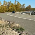 Sequim Gazette photo by Matthew Nash
A driver makes their way south on the recently reopened Towne Road on Oct. 12. Construction crews finished the substantial portion of the road project on Oct. 8, county officials said last week