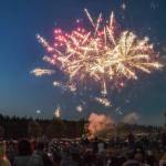 Sequim Gazette file photo by Michael Dashiell
The fireworks display, seen here on July 4, 2023 over Carrie Blake Community Park, started after the ban on the discharge of fireworks in the city. Councilors host a public hearing on whether or not to ban the sale of fireworks on Oct. 14.