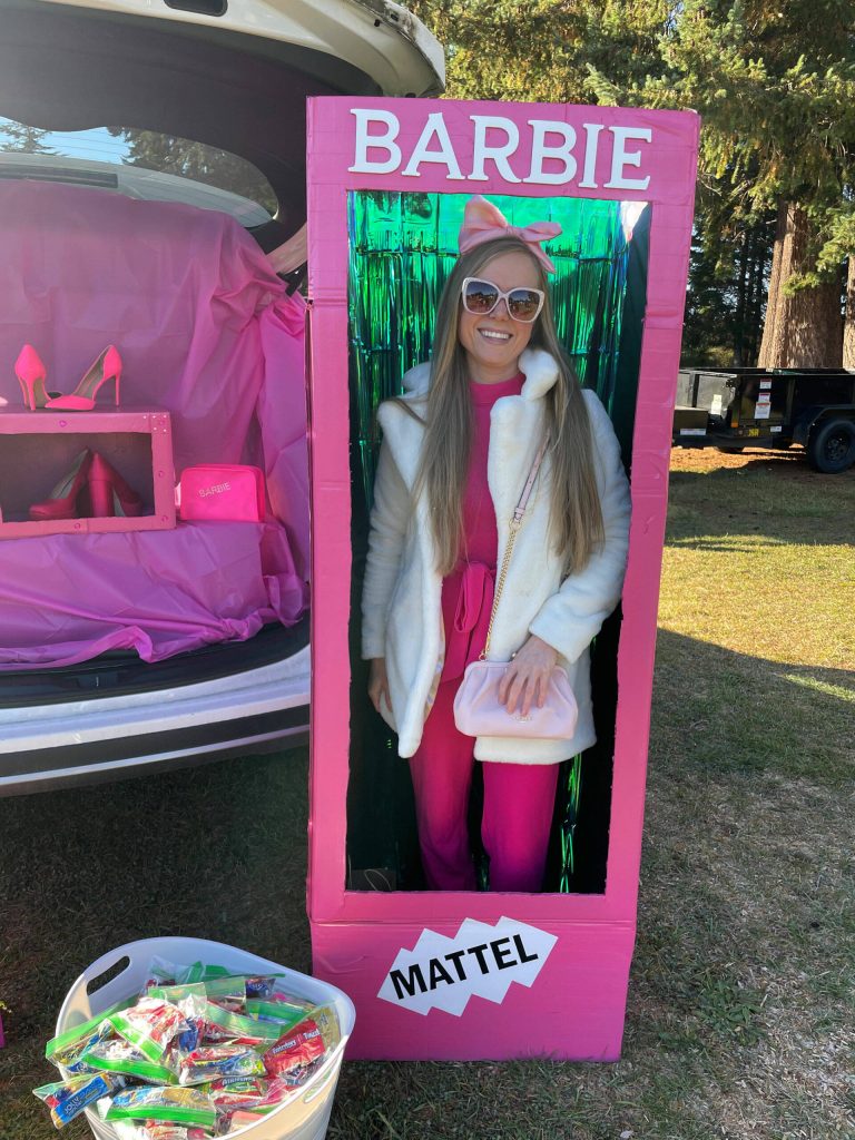 Sequim Gazette file photo by Matthew Nash
Janaye Birkland brings Barbie to life for the Sequim Prairie Granges trunk-or-treat during its Fall Festival in 2023. The trunk-or-treat returns on Oct. 26 from 3-6 p.m.