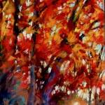 Artwork courtesy of Anne Milligan
Autumn Rise by Anne Milligan, who shares her Sequim gallery with featured artist Suzan Noyes this month.