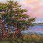 Artwork courtesy of Suzan Noyes / Sky Blue Pink by Suzan Noyes, whose artwork will be on display alongside Anne Milligan at the A. Milligan Art Studio & Gallery this month.