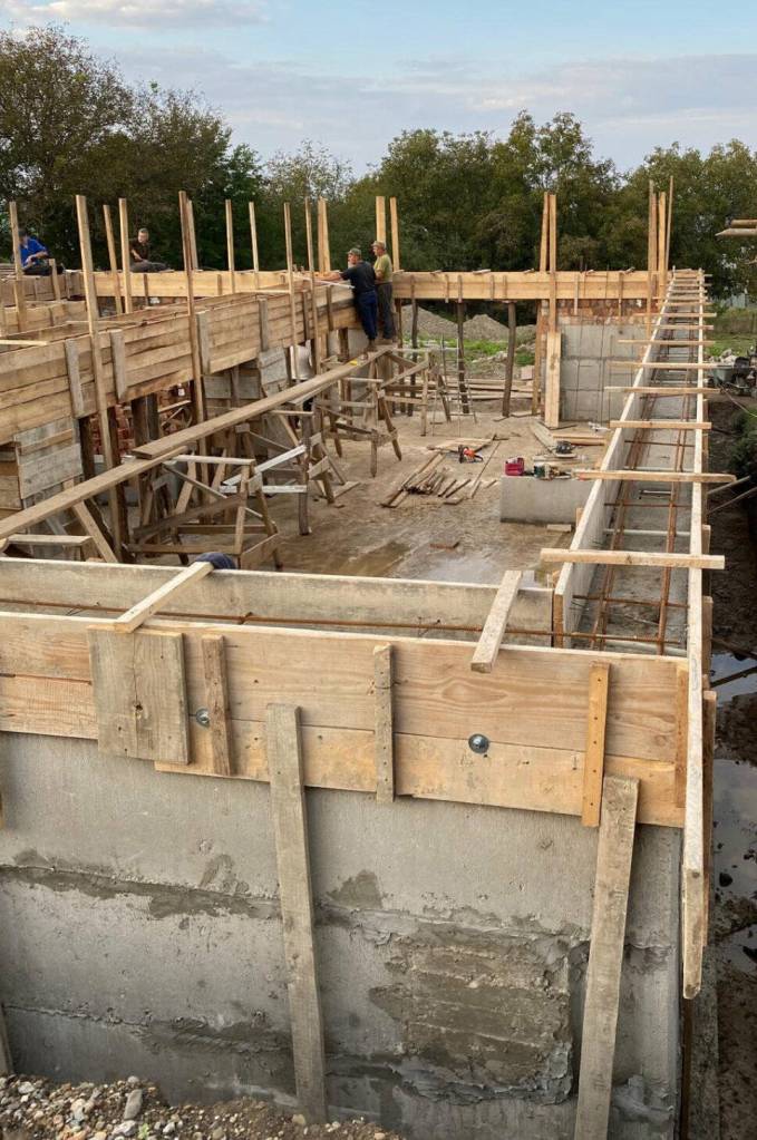 Photo courtesy Michael Cimino/ Work continues to build the first of four homes in Western Ukraine for orphaned/abandoned Ukrainian children from the Russian invasion. Michael Cimino and Gardiner Community Church members seek support to finish funding the first house for about $22,500.