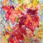 Artwork courtesy of Melissa Doyel
Vineyard Fall Colors by Melissa Doyel, a featured artist at Sequims Blue Whole Gallery this November.